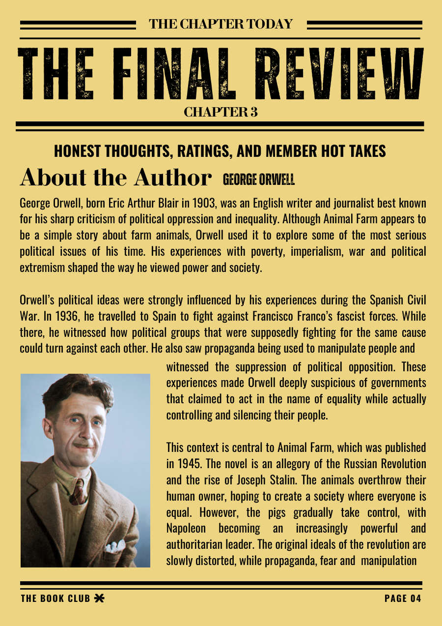 The Chapter Today, Book Club newsletter, page 5