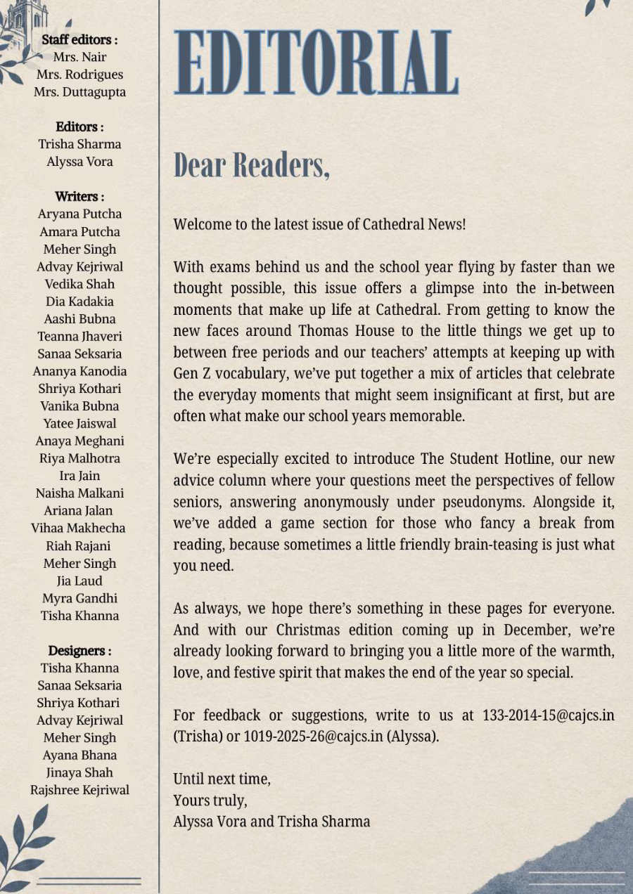 Cathedral News, October edition, page 2