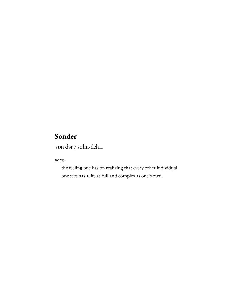 Sonder, page 1